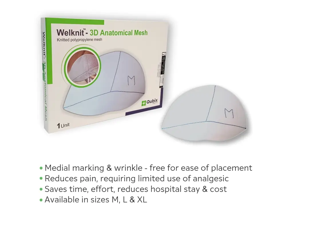 WELKNIT™ 3D Anatomical Mesh Advantages