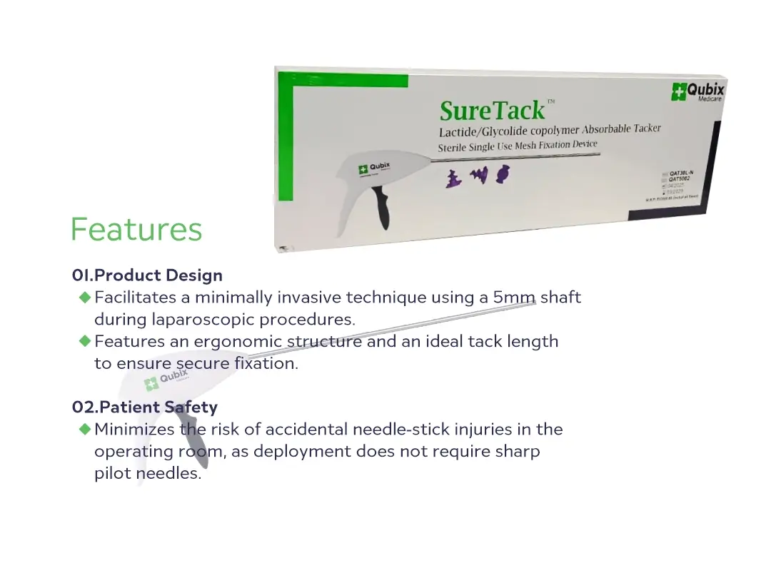 SureTack™ Disposable Tacker Features